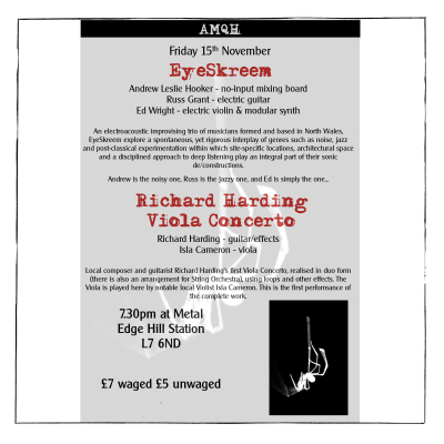 Liverpool: AMQH presents two acts on 15.11.2024
