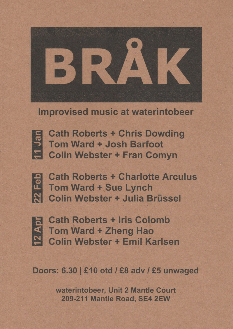 London BRÅK events Winter 2025