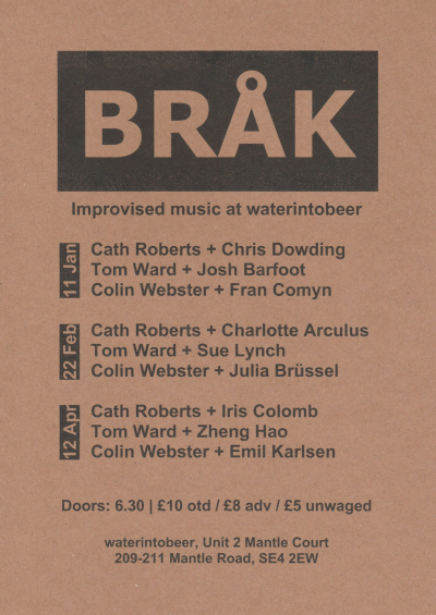 London BRÅK events Winter 2025